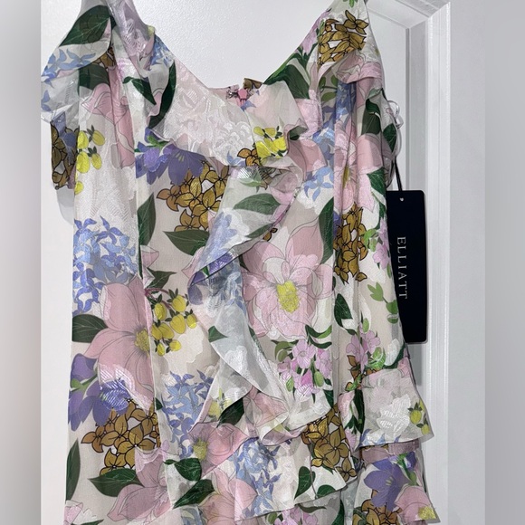 NWT Elliatt Long Ruffle Maxi Dress. - Picture 6 of 11